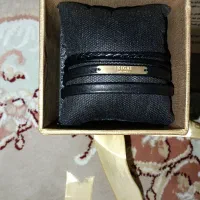 دستبند چرم طلا