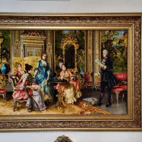 تابلوفرش دستبافت مرینوس و ابریشم