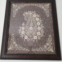 رومیزی و قاب ملیله کار دست|صنایع دستی و سایر لوازم تزئینی|خمینی‌شهر, |دیوار