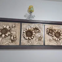 تابلو افتابگردون سه گل