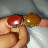 دوتا انگشتر عقیق یمنی اصل