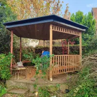 آلاچیق ترموو سردر حیاط پارکینگ بالکن تراس پی وی سی