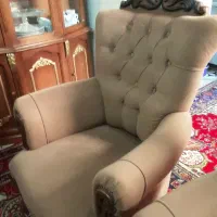 مبل راحتی چوبی ۸ نفره با دو میز|مبلمان خانگی و میز عسلی|مرند, |دیوار