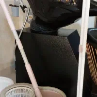 جارو خاک انداز، سطل زباله ، تی چرخشی مخزن دار