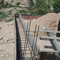 اجرای سنگ چینی شناژ بندی تیرچه بلوک