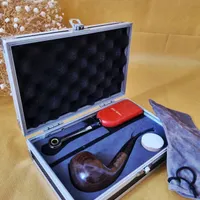 oldwood ست پیپ لوکس باکلیه لوازم همراه باجعبه فلزی