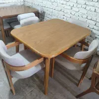 فروش 2دست نهارخوری 4نفره تک رنگ آمده تحویل