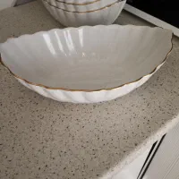 ۴عدد ظرف سرامیکی دور طلایی