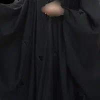 چادر مشکی جده عربی اصیل گلدوزی مخمل و نگین