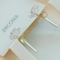 گوشواره نقره نگین زیرکنیا مدل سفید|بدلیجات|اصفهان, نقش جهان|دیوار