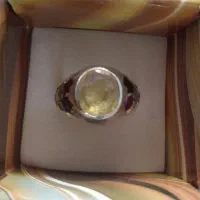 انگشتر  یاقوت زرد  اصل
