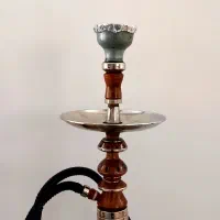 قلیان قدیمی تمام استیل کاری