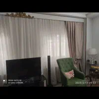 یک عدد پرده بزرگ حریر با والان مخمل وشیک بفروش|پرده، رانر، رومیزی|گرگان, |دیوار