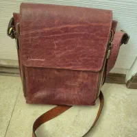 کیف دوشی تمام چرم اصل چرمینو