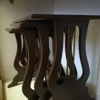 میزعسلی سه تیکه چوبی