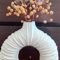 گلدان بزرگ نیمه دونات چروک