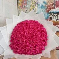 دسته گل ربانی 75 شاخه ای برای روز مادر