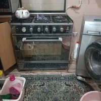 گاز پنج شعله طرح فر آینه ای سالم به شرط|اجاق گاز و لوازم برقی پخت‌وپز|رشت, حمیدیان|دیوار