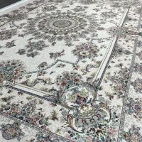 روفرشی کشدار ۱۲ متری زمینه کرم/موجود/آماده تحویل