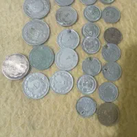 سکه ده ریالی و۵ ریالی ودوریالی ویک ریالی زمان شاه