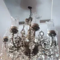 لوستر ۸ شاخه رنگ نقره ای