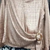 حراج شومیز ساتن درجه یک حریر و ساحلی نخی
