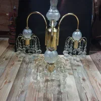 لوستر کلاسیک کریستال و فلز