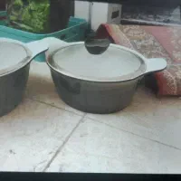 دوعدد قابلمه گرانیت کف سرامیک|ظروف پخت‌وپز|مشهد, عبادی|دیوار