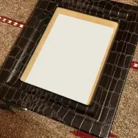 قاب عکس نفیس چرمی سرامیکی|تابلو، نقاشی، عکس|تهران, دبستان|دیوار