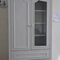 کمد چوبی ویترین دار