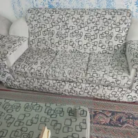 مبلمان ۱۰نفره همراه با میز وسط و دوعدد میز عسلی|مبلمان خانگی و میز عسلی|خرمآباد (تنکابن), |دیوار