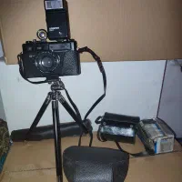 دوربین عکاسی قدیمی عتیقه با لوازم