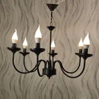 لوستر ۶شاخه  مدرن|لوستر و چراغ آویز|فردیس, فردیس|دیوار