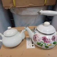 کتری و قوری لعابی با کیفیت نو آکبند