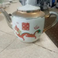 قوری طلاکوب دکوری،گلاب پاس وگرسوزنفتی ژاپنی|کلکسیون اشیاء عتیقه|بردسکن, |دیوار