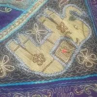 3عدد رو تختی کارشده هندی کاردست و گیپور و ساتن|سرویس روتختی|تهران, کوهک|دیوار