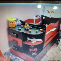 کمد و تخت نوزاد و نوجوان کار تهران جنس چوب عالی|تخت و سرویس خواب|گناباد, |دیوار