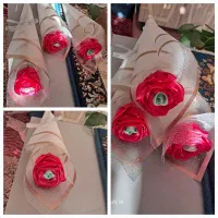 گل روبانی|گل مصنوعی|فیروزآباد (فارس), |دیوار