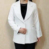 مانتو کتی سفید شیک اسپرت