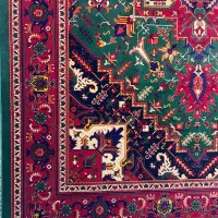 فرش ایرانی طرح سنتی سبز-قرمز برای دکور مدرن۶متری|فرش|تهران, سیروس|دیوار