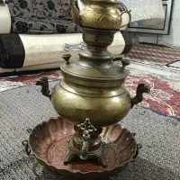 سماور زغالی تمام مس