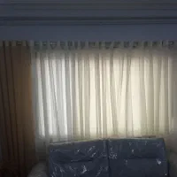 دکور بغل پرده حریر مدل پانچ|پرده، رانر، رومیزی|رشت, بازار|دیوار