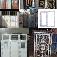 درب پذیرایی گراژ مغازه پنجره آهنی پی وی سی کد1392