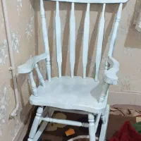 صندلی راک چوبی