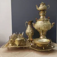 ست سماور ذغالی 6 لیتری