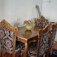 مبل 7 نفره استیل به همراه میز ناهارخوری