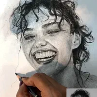 طراحی چشمی از مدل زنده