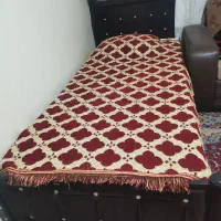 تخت یک نفره با تشک در حد نو