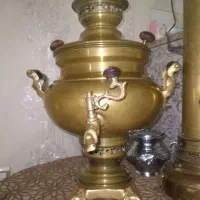 سماور نو زغالی برنجی