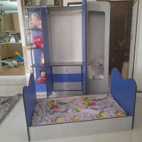 تخت و کمد بچه، تشک ،در حد نو|تخت و سرویس خواب|آران و بیدگل, |دیوار